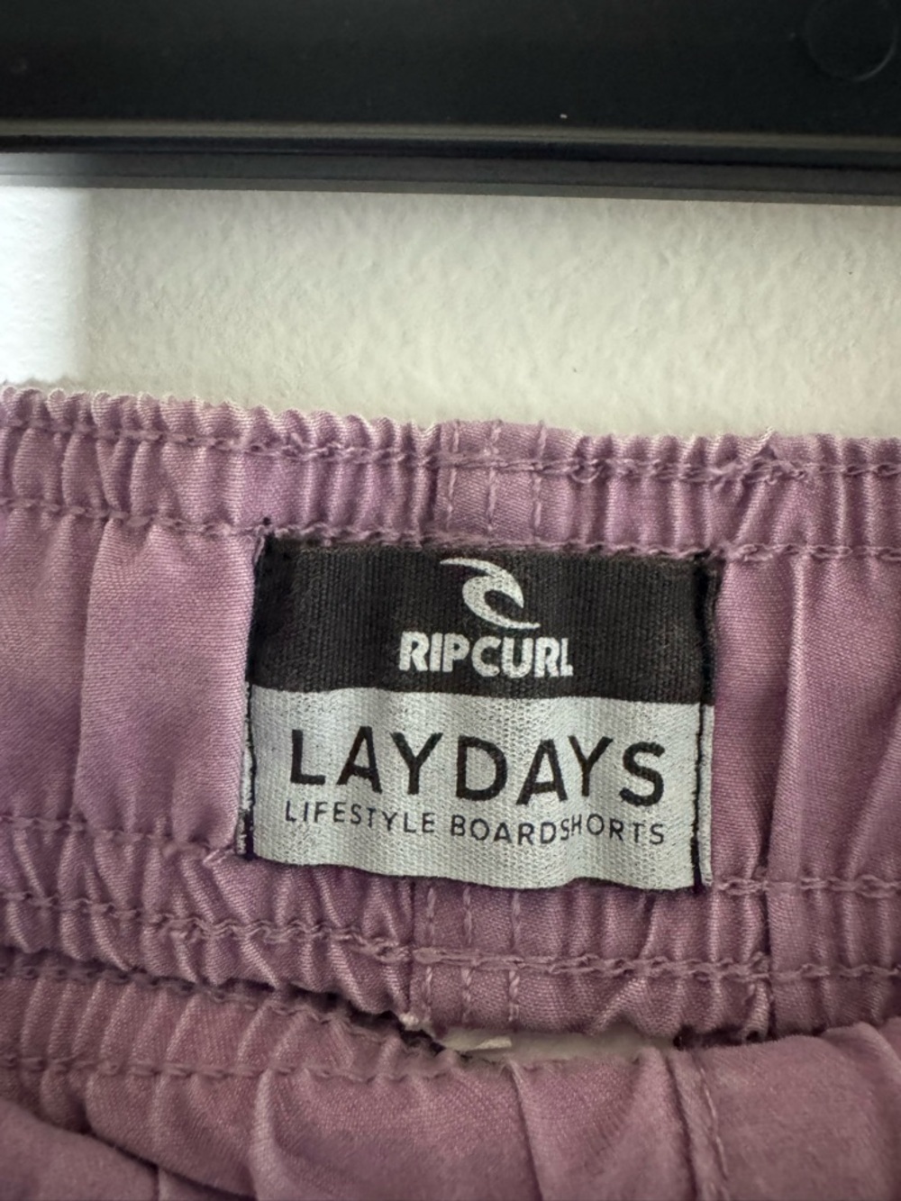 Rip Curl Laydays Boardshorts Mauve Elastic Waist Swim Trunks M - Picture 4 of 4